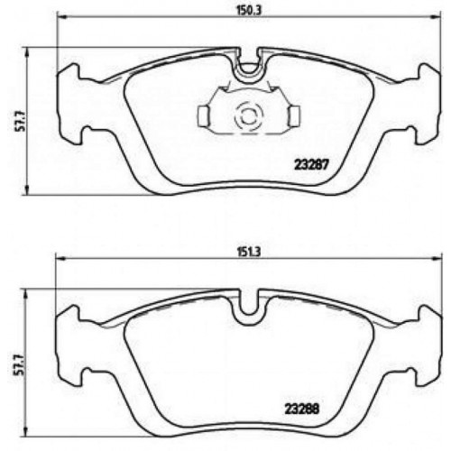 ÖN BALATA BMW E36 90-98 E46 98-05 E85 Z4 03 GDB1348 GDB1625