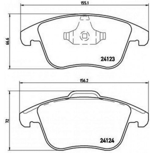 ÖN BALATA MONDEO IV 07 GALAXY 06 SMAX 06 VOLVO S80 06 V70 07 S60 10 V60 FREELANDER II 06