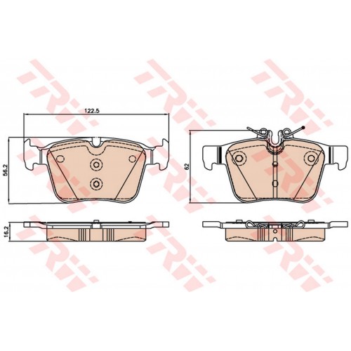 FREN BALATASI ARKA MERCEDES-BENZ C SERİSİ C 200 13-18