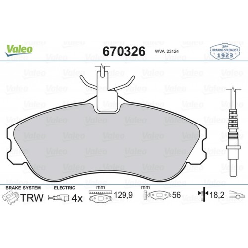 ÖN BALATA PARTNER-BERLINGO 07/96 XSARA 04/97 P306 05/93-05/01 FİŞLİ