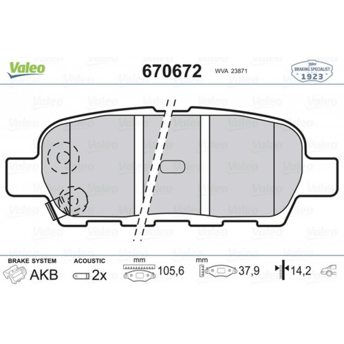 ARKA BALATA NISSAN XTRAIL 2.0-2.2DCI 01 INFINITI FX35 3.5 03 FX45 4.5 03 GRAND VİTARA 2.4 09