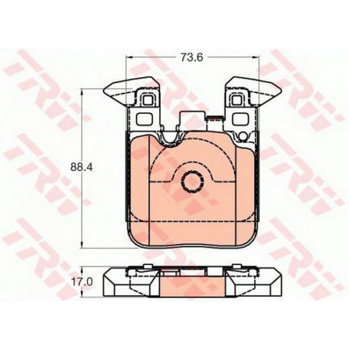 FREN BALATASI ARKA BMW 1 114 İ 12-15, 116 İ 11-19, 118 İ 11-19, 116-118 D 11-19, 3 316 İ 12-16, 318 İ 15-18, 320 İ 12-18, 318 D 12-18, 320 D 11-16, 325 D 13-18, 330 D 12-18, 4 COUPE 418 İ 16-, 420 İ 1