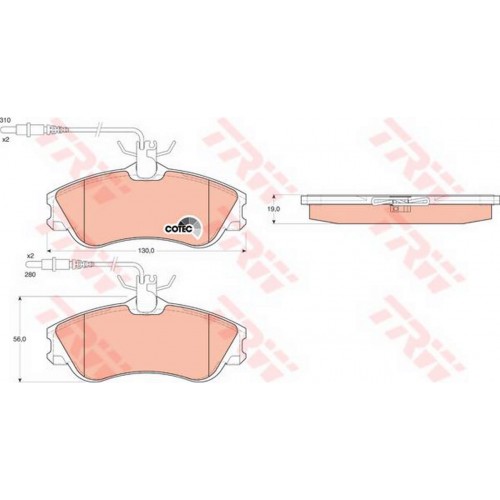 ÖN BALATA PARTNER-BERLINGO 07/96 XSARA 04/97 P306 05/93-05/01 FİŞLİ