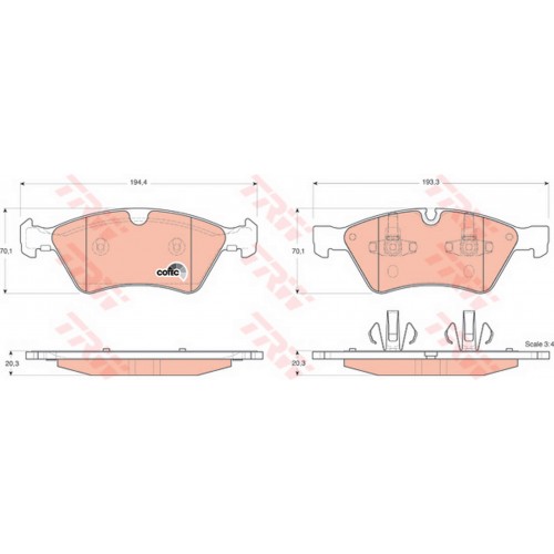 ÖN BALATA MB W164 280CDI ML320CDI ML350 ML500 05-10 W211 02-08 W251 06 W463 12 X164 06