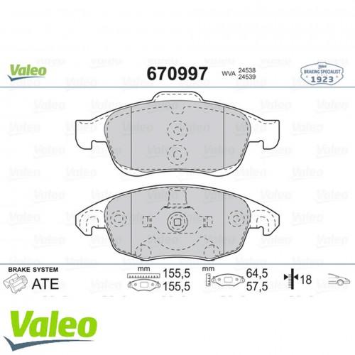 ÖN BALATA C4 PICASSO 1.6 HDI 110hp 06 11 PARTNER 08 11 TEPE-BERLINGO 08 11 5008 09 DS4 DS5