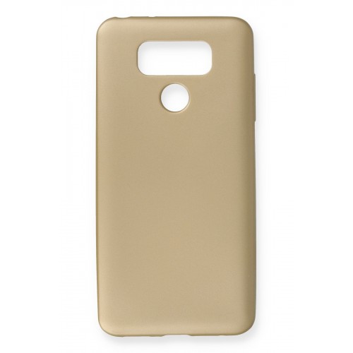 Newface LG G6 Kılıf Premium Rubber Silikon - Gold