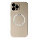 Newface iPhone 12 Pro Max Kılıf Jack Magneticsafe Lens Silikon - Gold