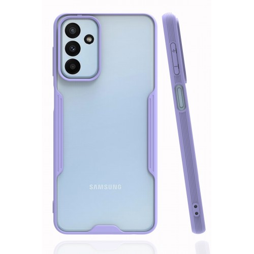 Newface Samsung Galaxy M23 Kılıf Platin Silikon - Lila