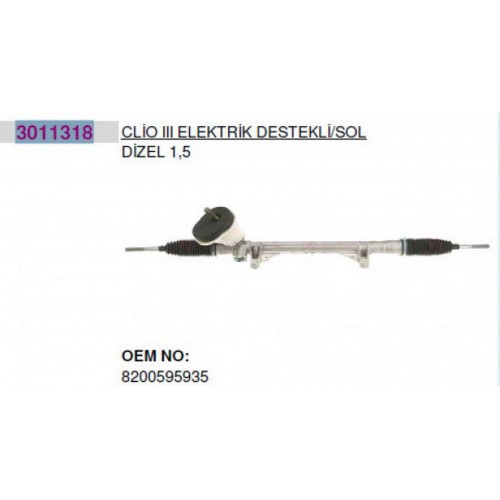 A0027307HT DİREKSİYON KUTUSU ELEKTRİKLİ ALÜM.JANT 16J CLIO III 05 MODUS 04 MICRA III 03 3011302