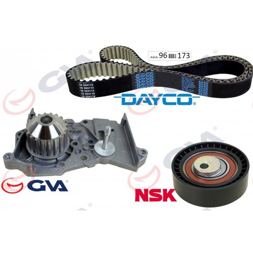 DEVİRDAİMLİ EKSANTRİK GERGİ KİTİ 096x173 DACIA LOGAN 1.4-1.6 04-SANDERO 1.4-1.6 08-DOKKER 1.6 16V 119A08413R