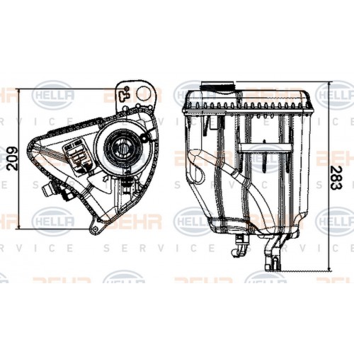 YEDEK SU DEPOSU BMW N47 N57 N54 B47 F10 F01 F07 F11 F12 F13 F06