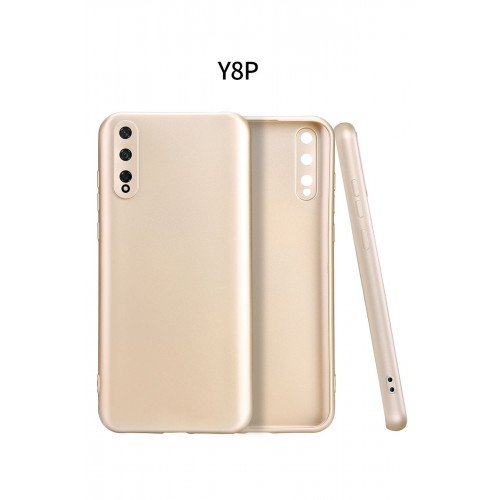 Newface Huawei Y8P Kılıf Premium Rubber Silikon - Rose Gold