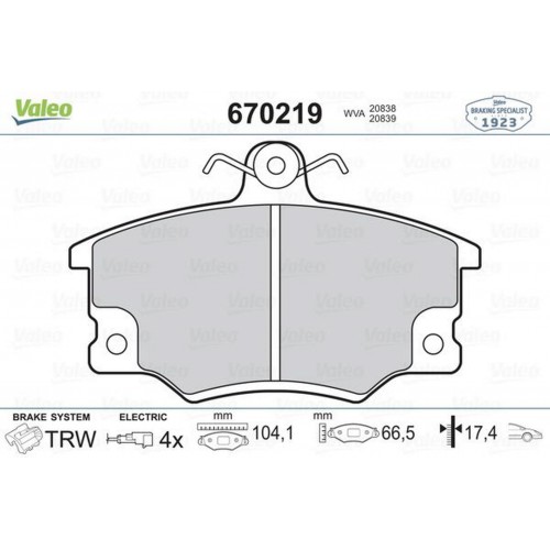 ÖN BALATA TMPR-TİPO-UNO 2000ie PUNTO ALFA 33 145 146 155