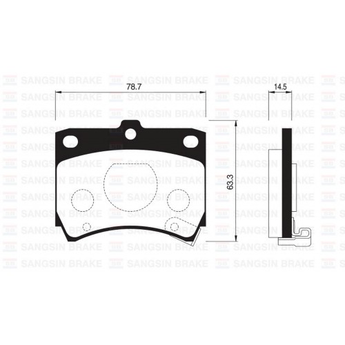 ÖN BALATA DİSK KIA PRIDE 05 MAZDA 121 90 GDB773