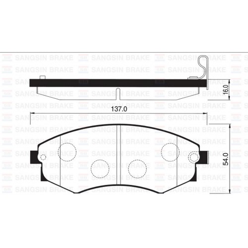 ÖN BALATA ELANTRA 1.8-2.0 00 SONATA 2.0-2.4-2.5 98-01 COUPE 2.0 16V 97-02 GDB3256-GDB3283-GDB895