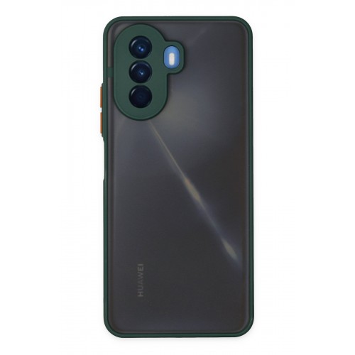 Newface Huawei Nova Y70 Kılıf Montreal Silikon Kapak - Yeşil