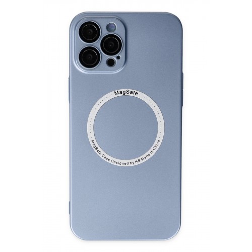 Newface iPhone 12 Pro Kılıf Jack Magneticsafe Lens Silikon - Sierra Blue