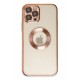 Newface iPhone 12 Pro Kılıf Slot Silikon - Rose Gold