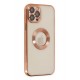 Newface iPhone 12 Pro Kılıf Slot Silikon - Rose Gold