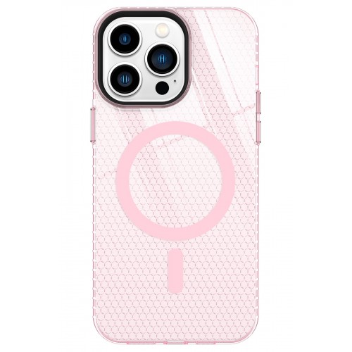 Newface iPhone 14 Pro Kılıf Beta Magneticsafe Silikon - Pembe