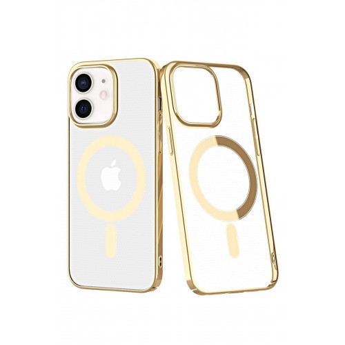 Newface iPhone 11 Kılıf Element Magneticsafe Sert Kapak - Gold