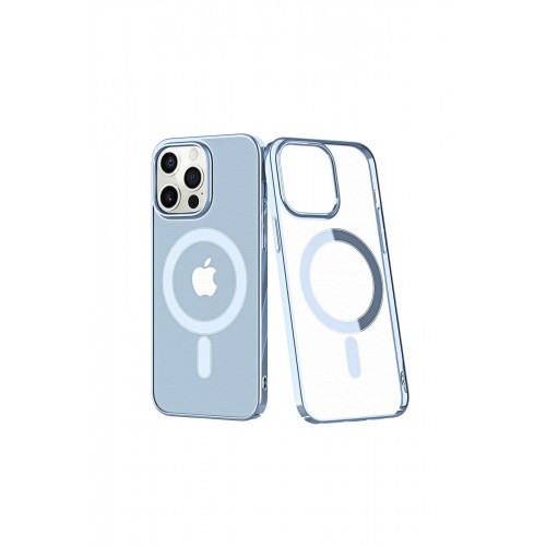 Newface iPhone 12 Pro Kılıf Element Magneticsafe Sert Kapak - Sierra Blue