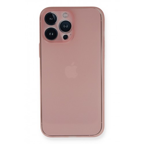 Newface iPhone 14 Pro Kılıf PP Ultra İnce Kapak - Pembe