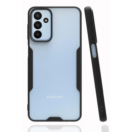 Newface Samsung Galaxy A04S Kılıf Platin Silikon - Siyah