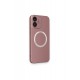 Newface iPhone 12 Kılıf Jack Magneticsafe Lens Silikon - Rose Gold