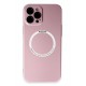 Newface iPhone 12 Pro Kılıf Jack Magneticsafe Lens Silikon - Rose Gold