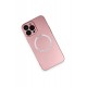 Newface iPhone 13 Pro Kılıf Jack Magneticsafe Lens Silikon - Rose Gold