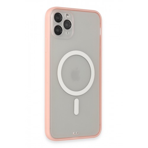 Newface iPhone 11 Pro Max Kılıf Grand Magneticsafe Kapak - Pembe