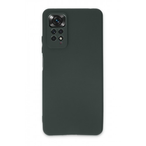 Newface Xiaomi Redmi Note 11 Pro Kılıf First Silikon - Koyu Yeşil