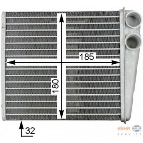 KALORİFER RADYATÖRÜ CADDY III-GOLF V-VI-JETTA III-OCTAVIA-TOURAN-ALTEA-LEON-A3-Q3-TOLEDO (235x190)