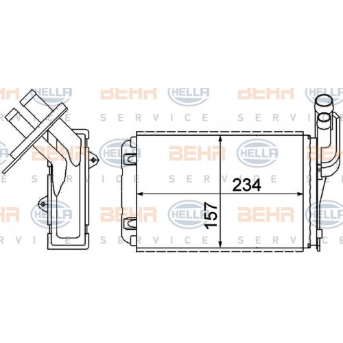 KALORİFER RADYATÖRÜ MGN I-CLIO I-R19 (234x157X42)