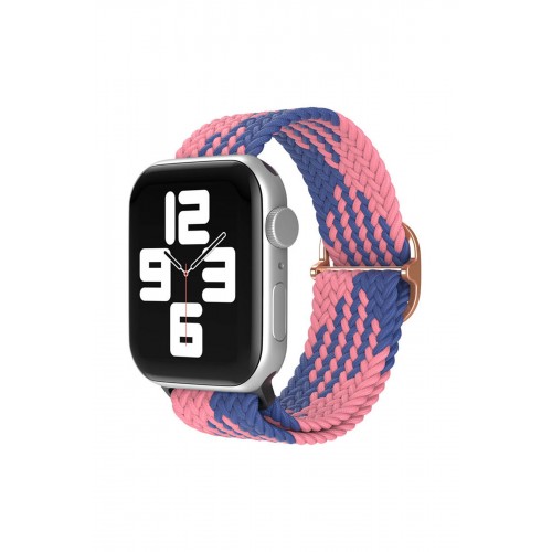 Newface Apple Watch 42mm Star Kordon - Pembe-Mavi