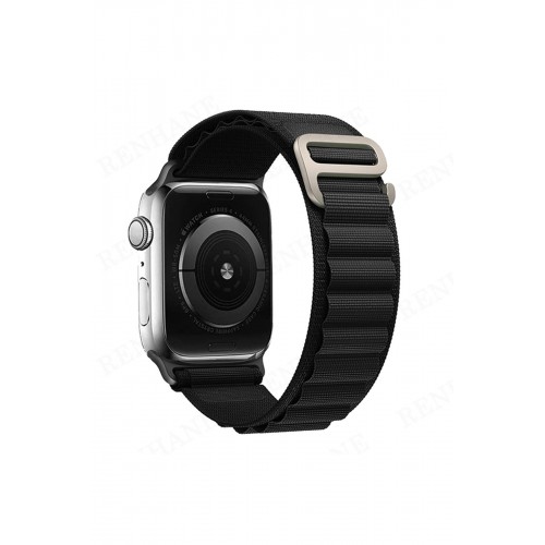 Newface Apple Watch 38mm Mountain Kordon - Siyah