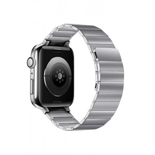 Newface Apple Watch 41mm KR404 Huks Kordon - Gümüş