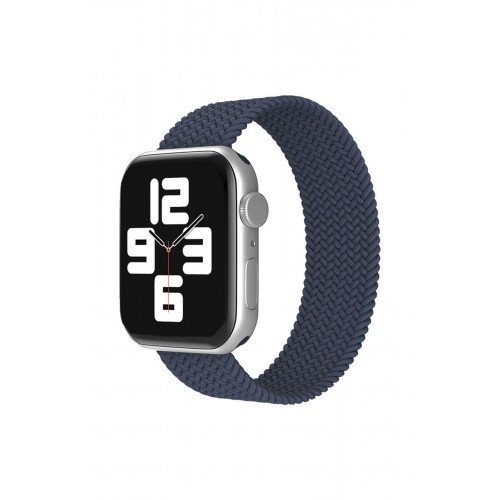 Newface Apple Watch Ultra 49mm Ayarlı Solo Silikon Kordon - Lacivert