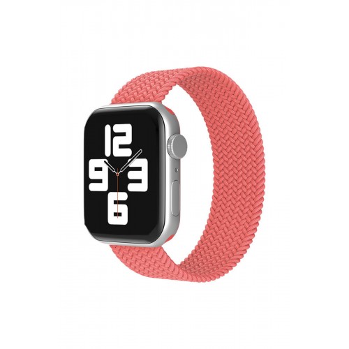 Newface Apple Watch Ultra 49mm Ayarlı Solo Silikon Kordon - Pembe