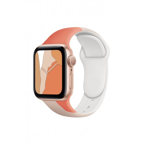 Newface Apple Watch 42mm KR407 Kamuflaj Silikon Kordon - Desen 6