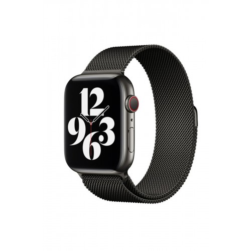 Newface Apple Watch 40mm Metal Mıknatıslı Kordon - Siyah