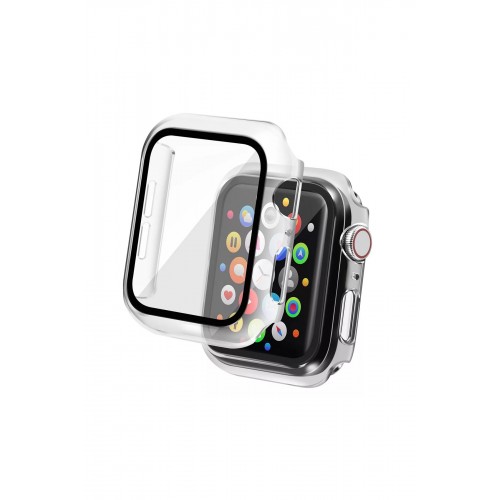 Newface Apple Watch 38mm Camlı Kasa Ekran Koruyucu - Şeffaf