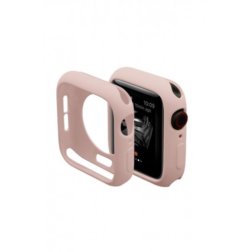 Newface Apple Watch 38mm Silikon Alt Kasa - Pudra