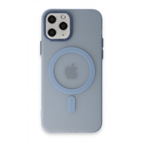 Newface iPhone 11 Pro Kılıf Lodos Magneticsafe Mat Kapak - Sierra Blue