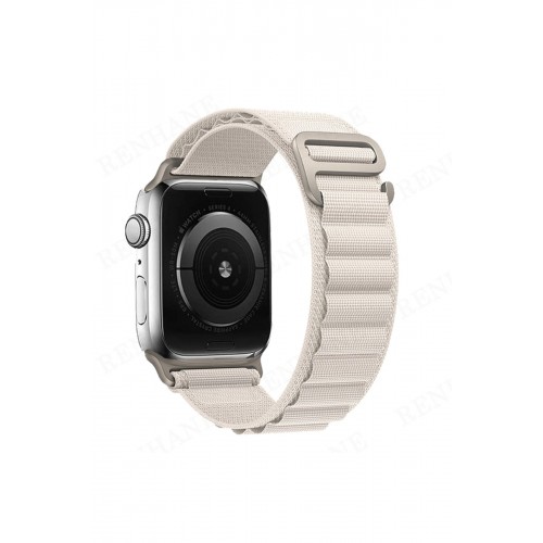 Newface Apple Watch 42mm Mountain Kordon - Beyaz