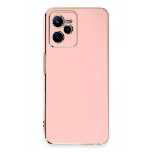 Newface Realme C35 Kılıf Volet Silikon - Pembe