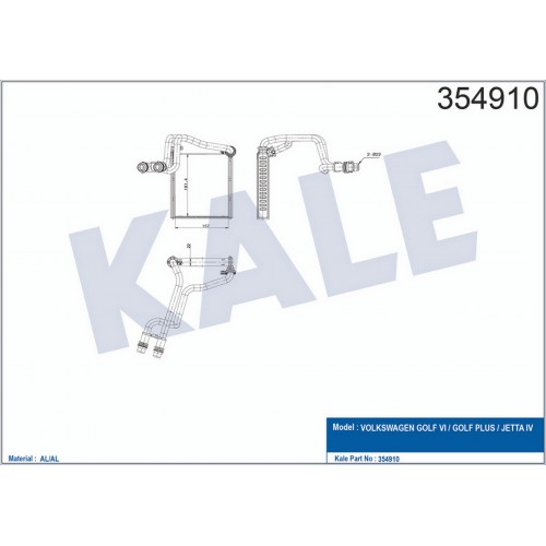 KALORİFER RADYATÖRÜ [ VW GOLF VI-GOLF PLUS-JETTA IV ]