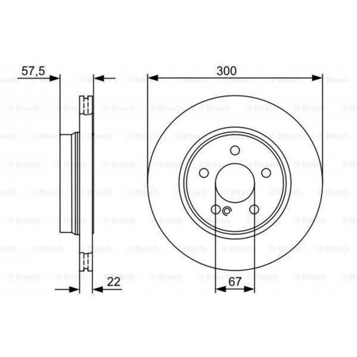 FREN DISKI ARKA MERCEDES W204 S204 C207 A207