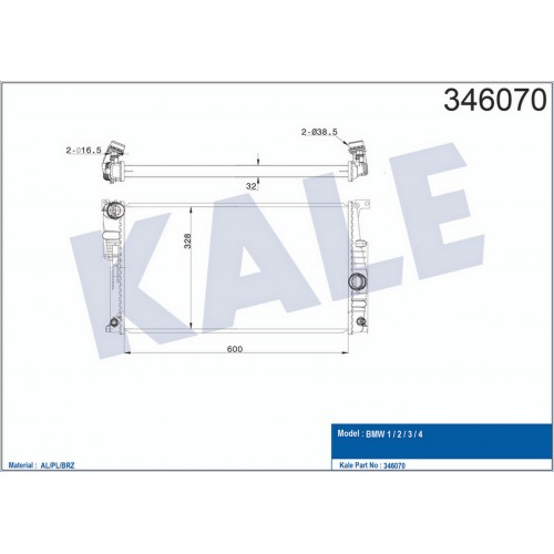 MOTOR SU RADYATORU BMW N20 N26 N55 F20 F30 F32 F34 F36 F22 F80 F82